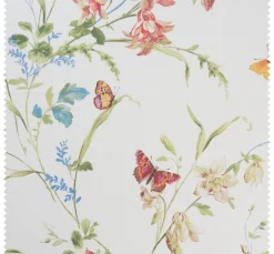 Hot Globaltex Baumwoll-Stoff "Blumenwiese mit Schmetterlingen"