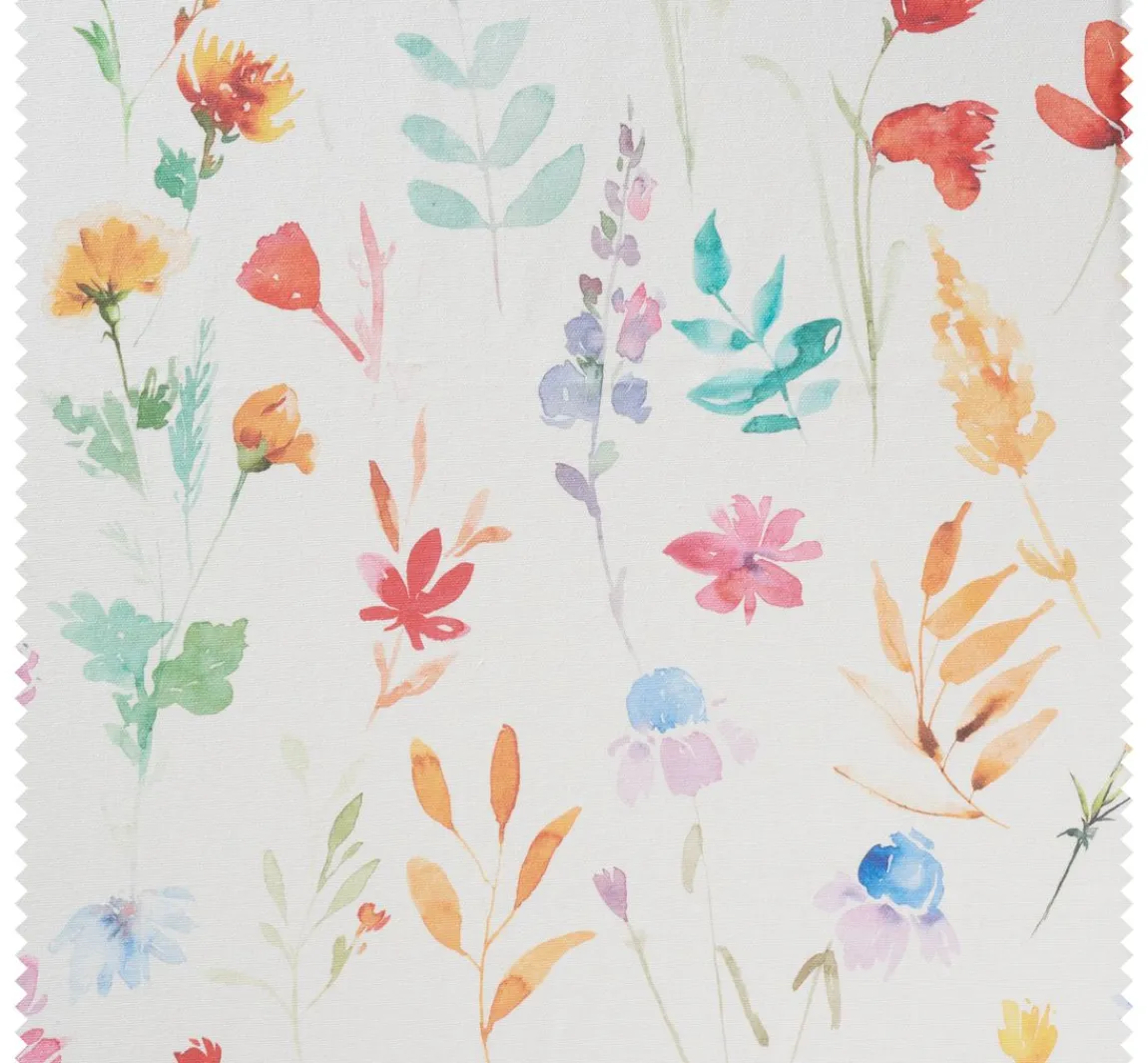 Best Globaltex Baumwoll-Stoff "Bunte Blumen"
