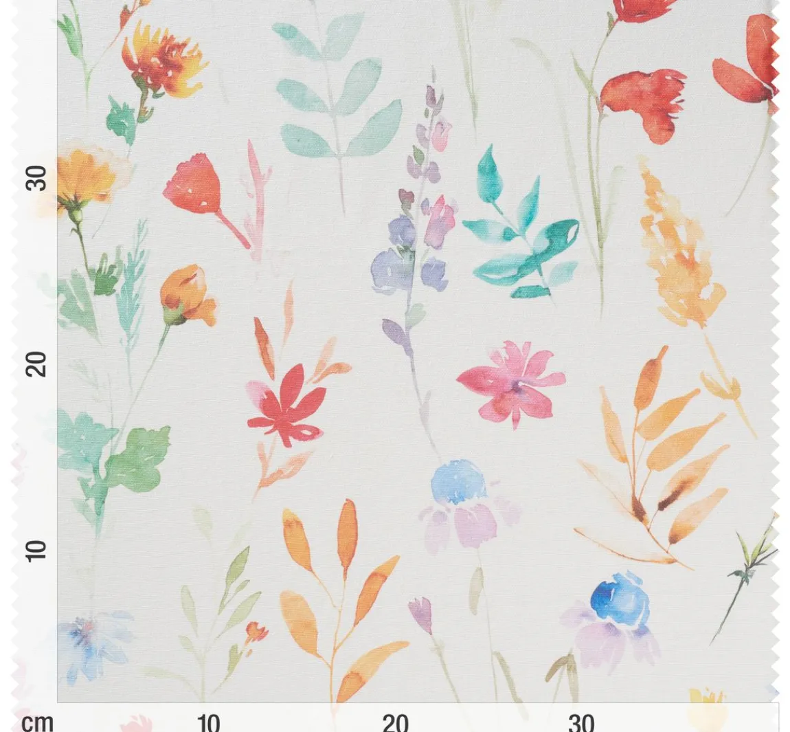 Best Globaltex Baumwoll-Stoff "Bunte Blumen"
