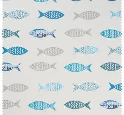 Discount Globaltex Baumwoll-Stoff "Fische", Acryl beschichtet