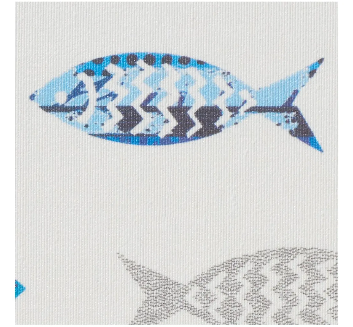 Discount Globaltex Baumwoll-Stoff "Fische", Acryl beschichtet