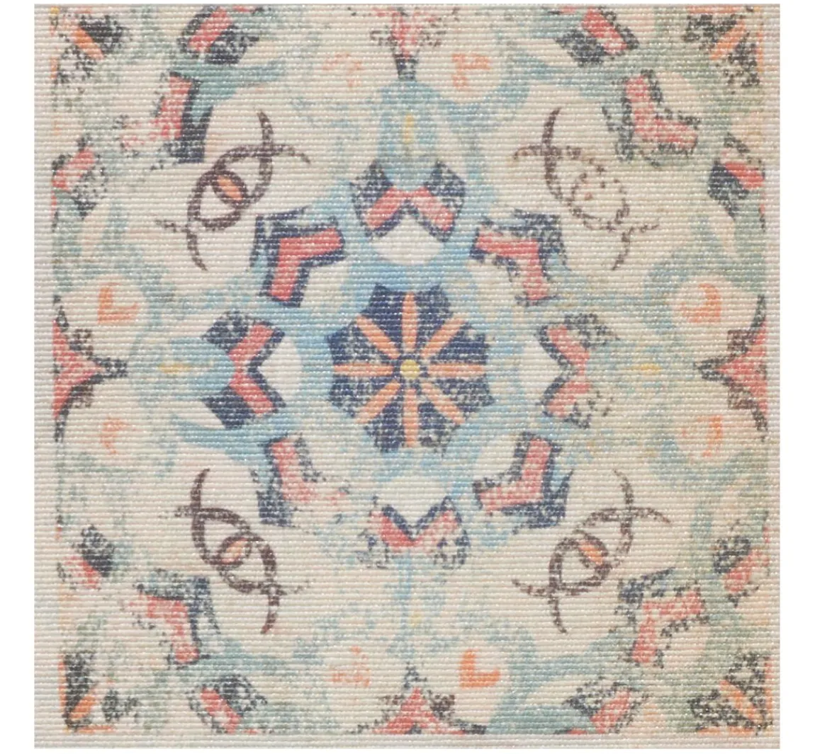 Discount Globaltex Baumwoll-Stoff "Fliesen", Acryl beschichtet