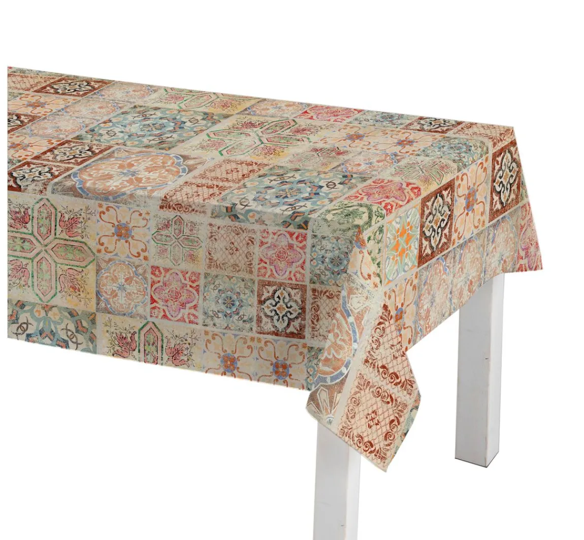 Discount Globaltex Baumwoll-Stoff "Fliesen", Acryl beschichtet