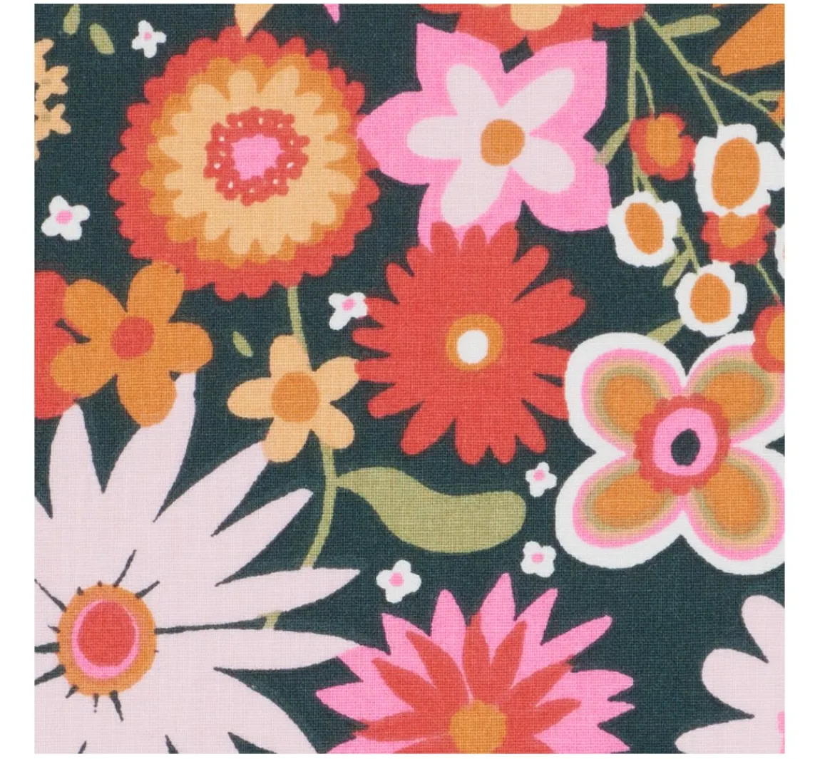 Best VBS Marktplatz Baumwoll-Stoff "Flower Power"