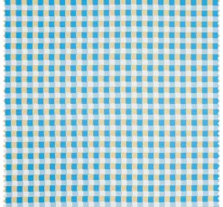 Sale VBS Marktplatz Baumwoll-Stoff "Karo-Blau" Acryl beschichtet