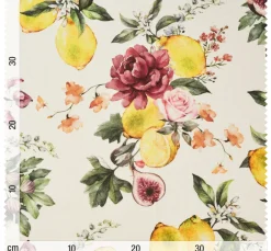 Online Globaltex Baumwoll-Stoff "Lemon and Roses"
