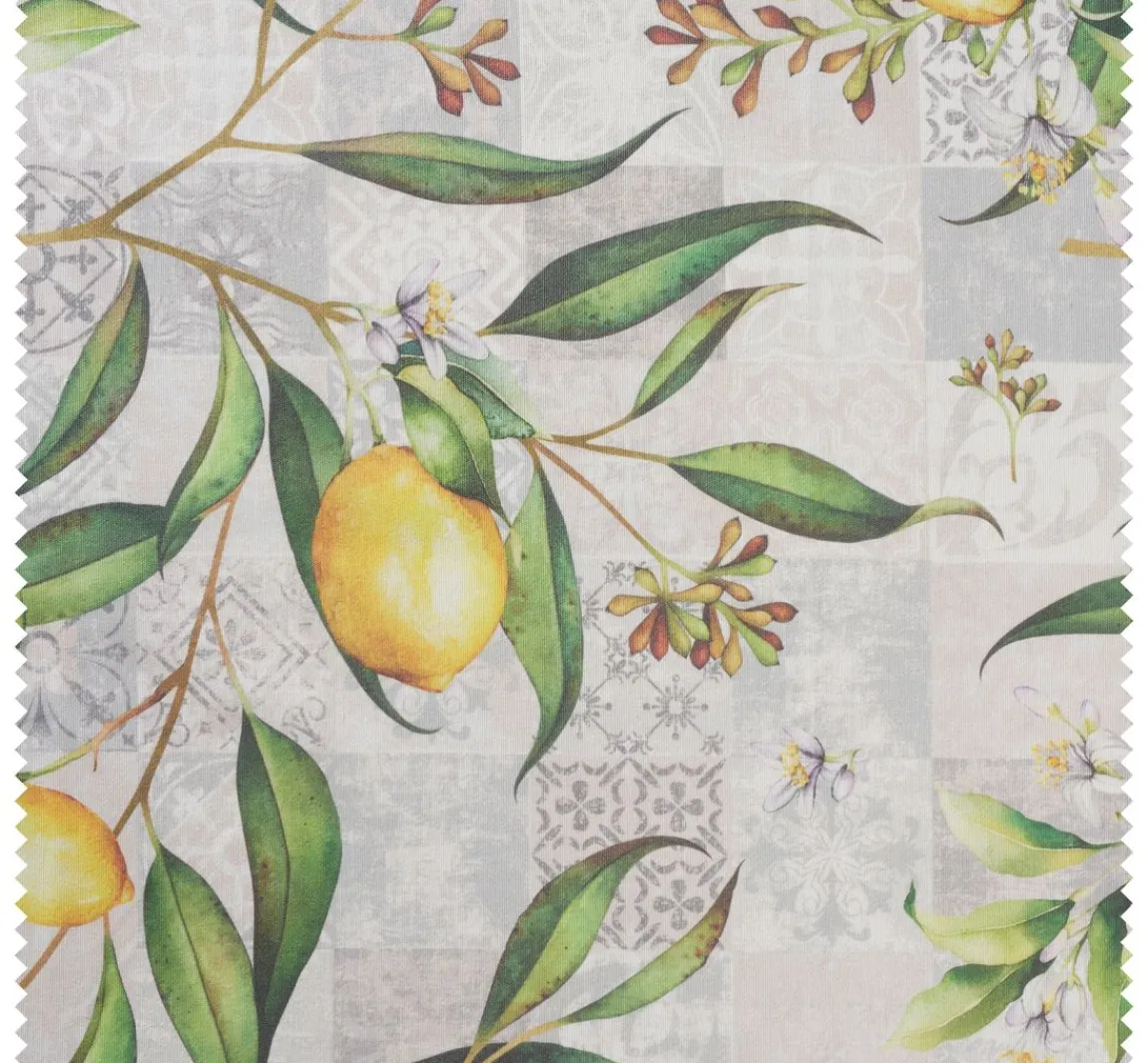 Clearance Globaltex Baumwoll-Stoff "Limonero", Acryl beschichtet