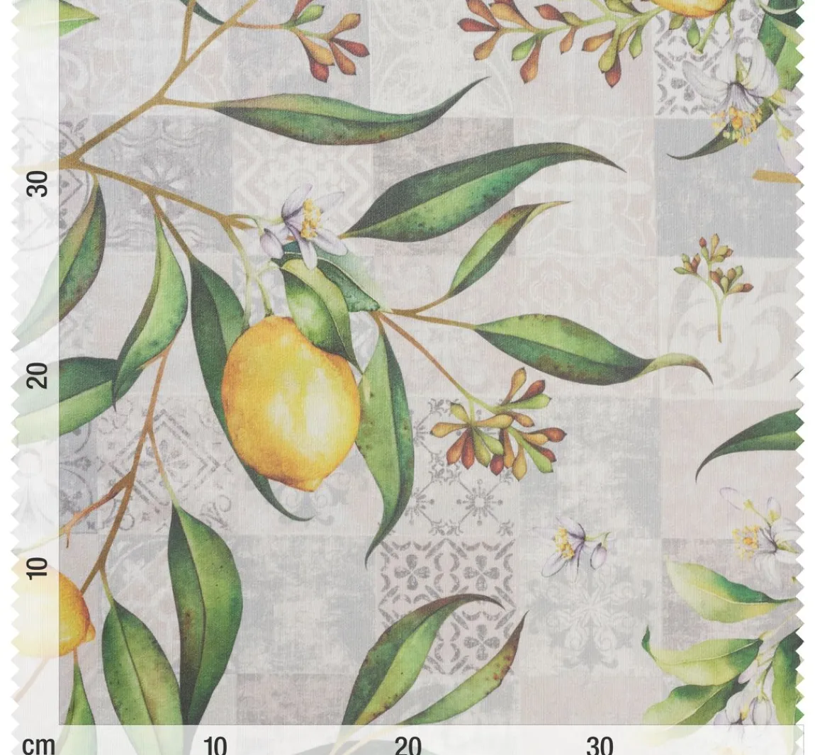 Clearance Globaltex Baumwoll-Stoff "Limonero", Acryl beschichtet