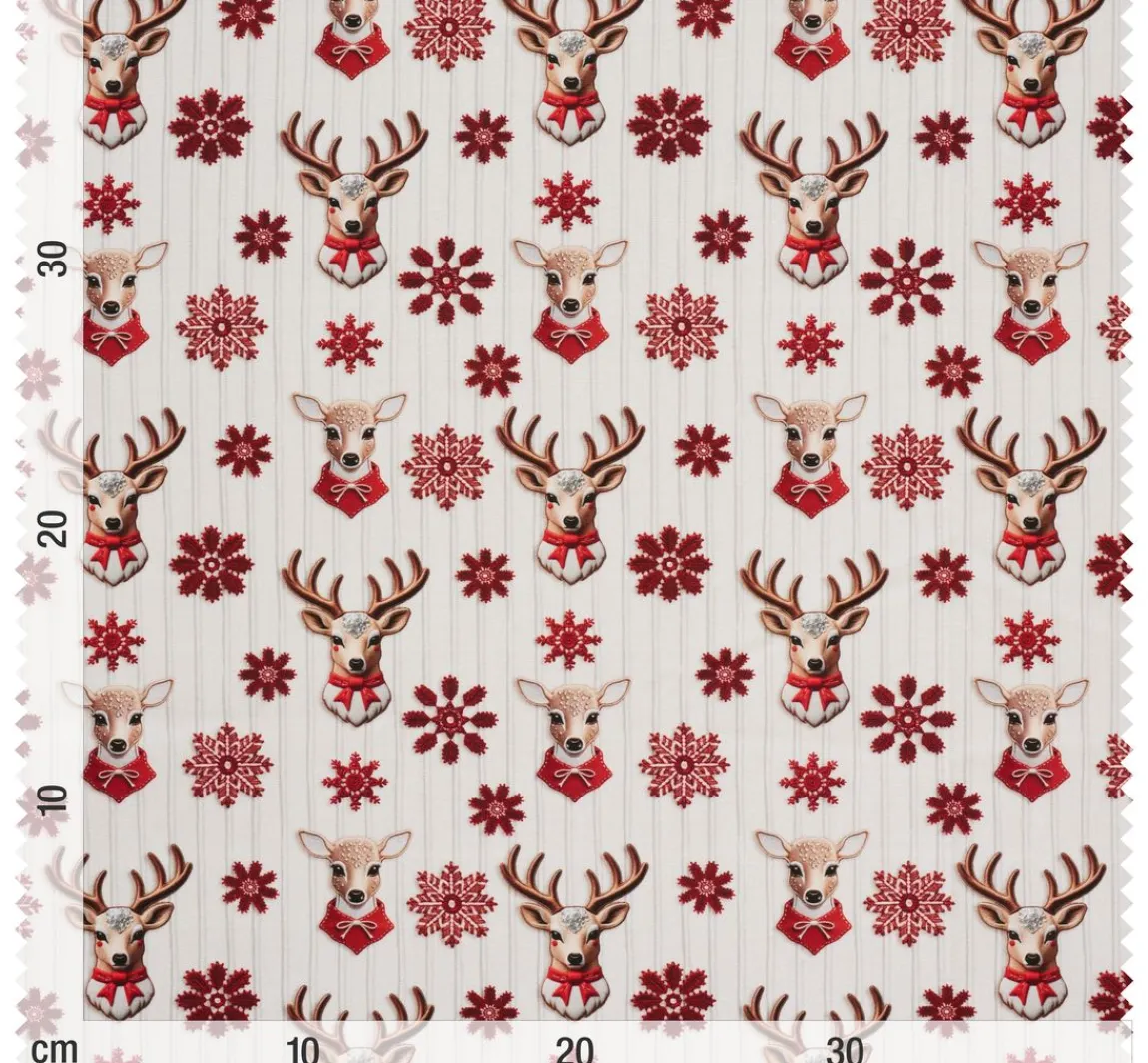 Online VBS Marktplatz Baumwoll-Stoff "Nordic Reindeer"