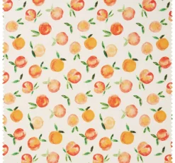 Best Globaltex Baumwoll-Stoff "Orangen", Acryl beschichtet