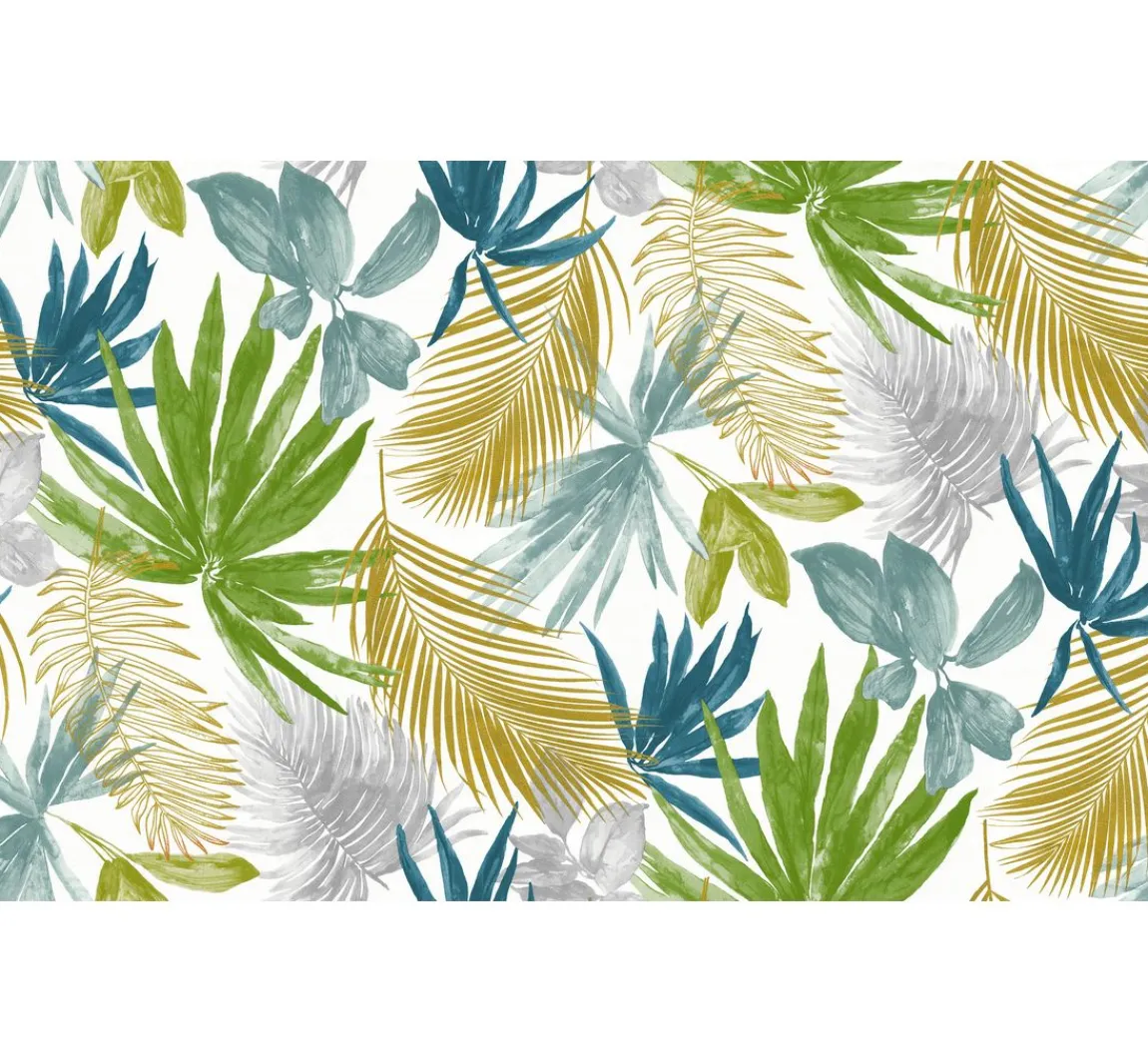 Discount Globaltex Baumwoll-Stoff "Palmen", Acryl beschichtet