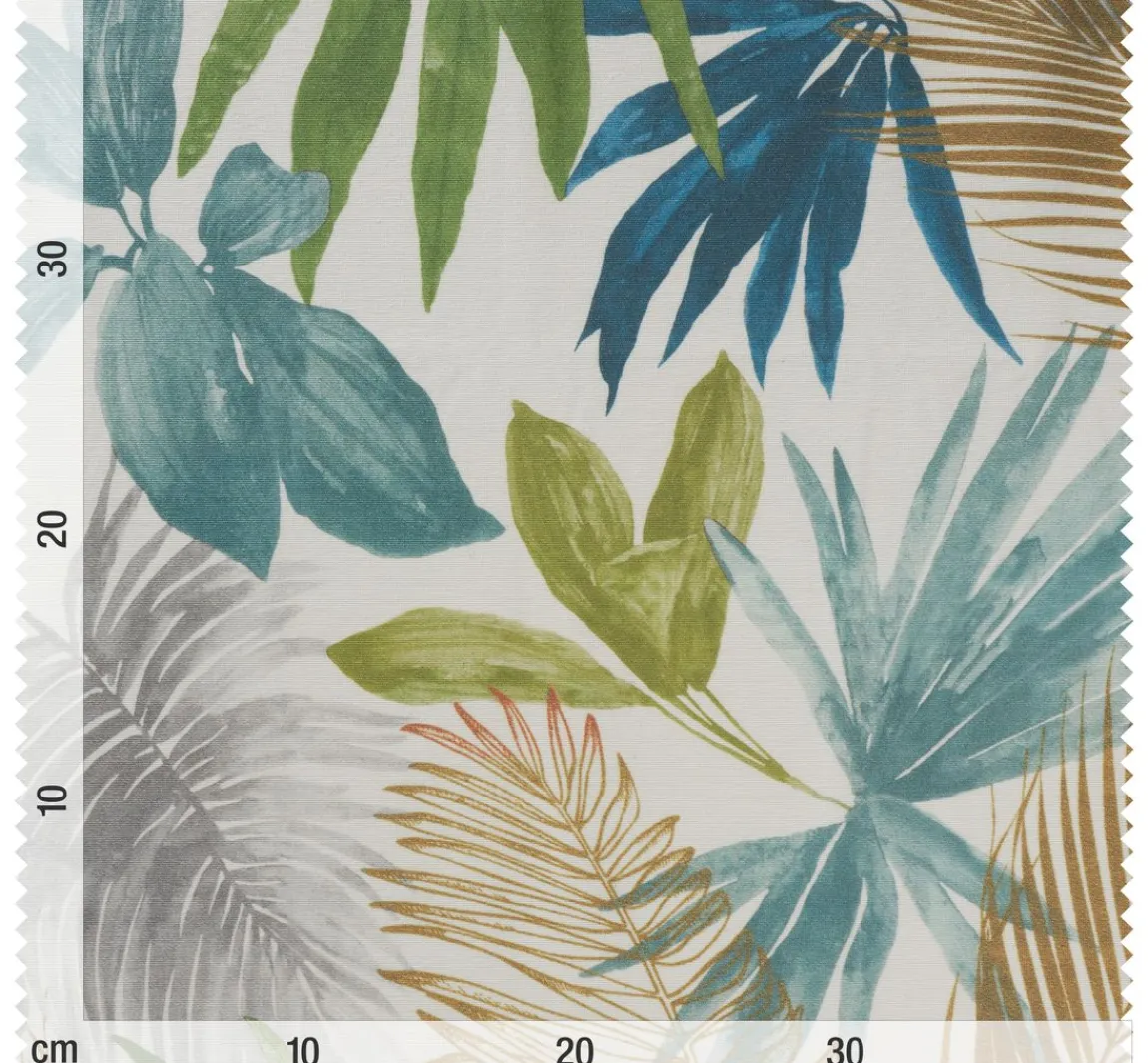 Discount Globaltex Baumwoll-Stoff "Palmen", Acryl beschichtet