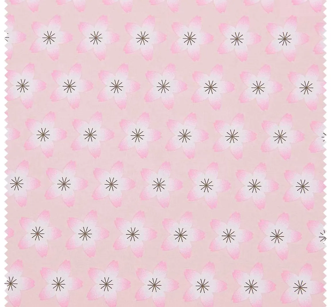 Clearance Rico Design Baumwoll-Stoff Popeline "Sakura Blüten Rosé"