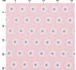 Clearance Rico Design Baumwoll-Stoff Popeline "Sakura Blüten Rosé"