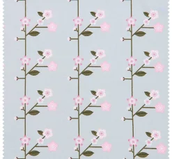 Clearance Rico Design Baumwoll-Stoff Popeline "Sakura Zweige Smoke Blue"
