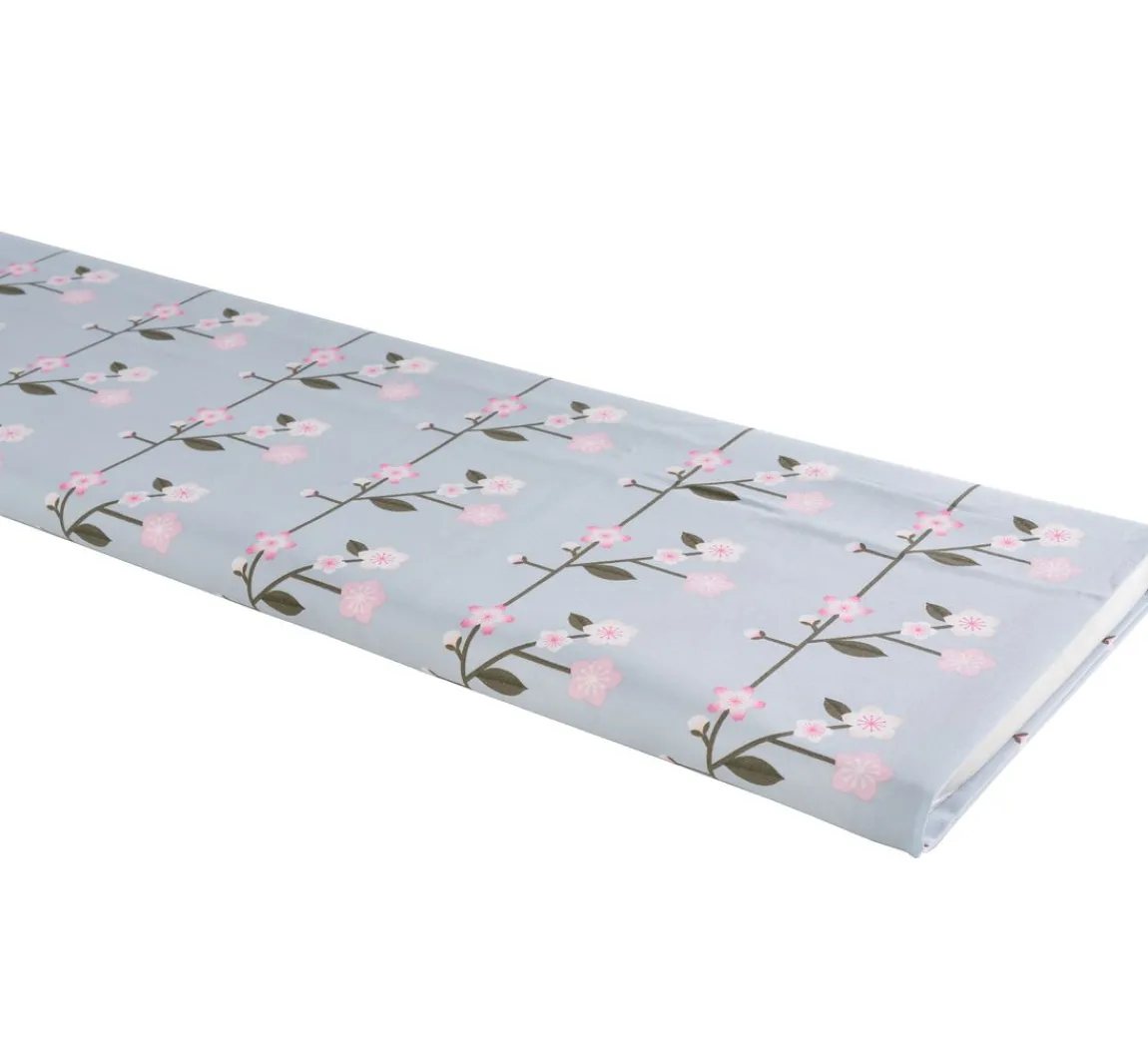 Clearance Rico Design Baumwoll-Stoff Popeline "Sakura Zweige Smoke Blue"