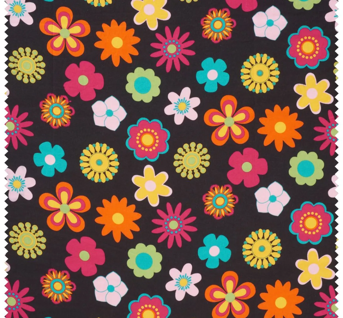 Outlet VBS Marktplatz Baumwoll-Stoff "Retro Flower"
