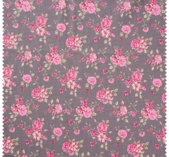 New Westfalenstoffe Baumwoll-Stoff "Rosenborg" Rosé/Taupe