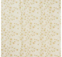 Best VBS Marktplatz Baumwoll-Stoff "Sterne", Creme