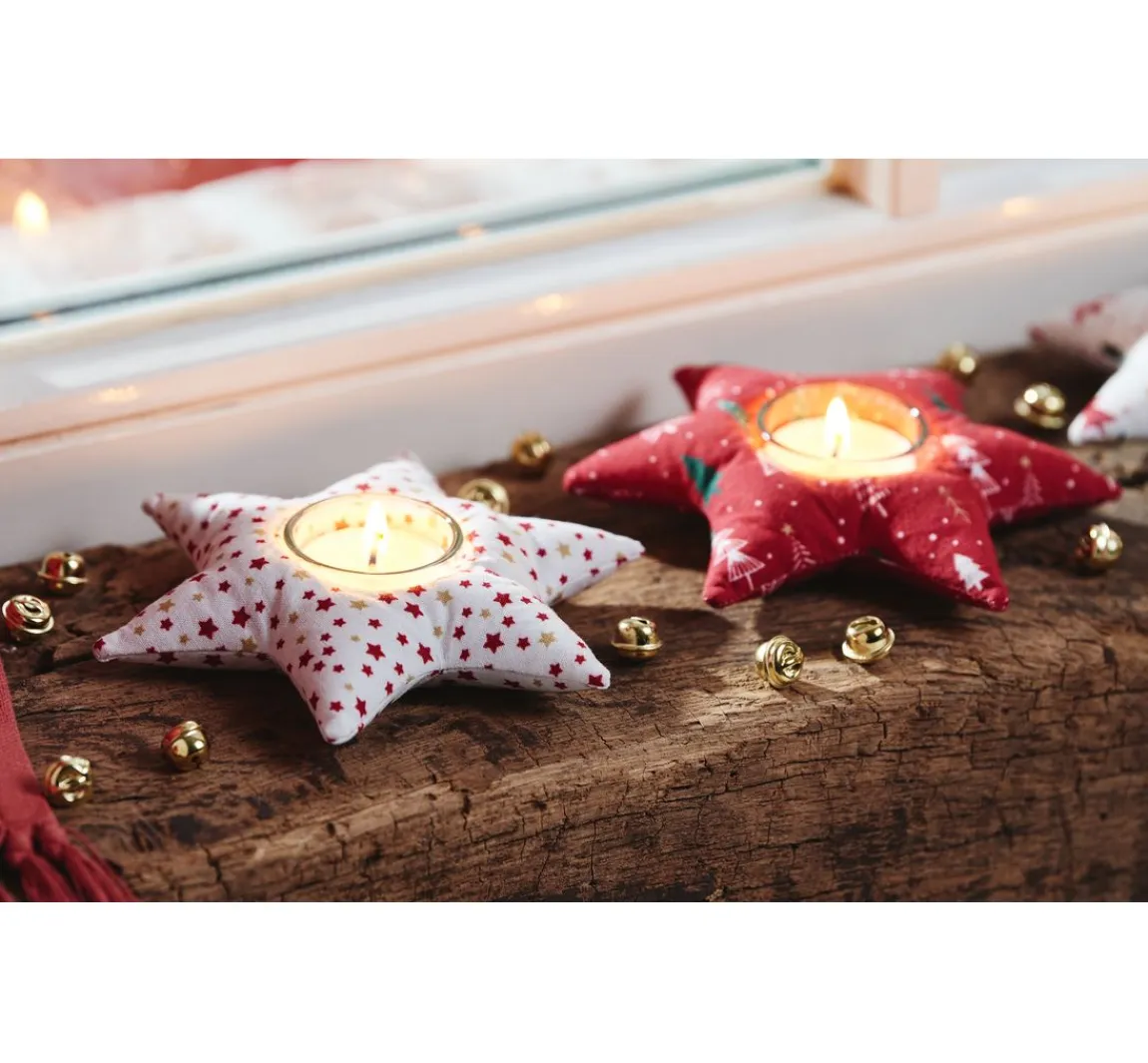 Outlet VBS Marktplatz Baumwoll-Stoff "Sterne Lumi"