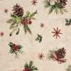 Sale Globaltex Baumwoll-Stoff "Xmas", Acryl beschichtet