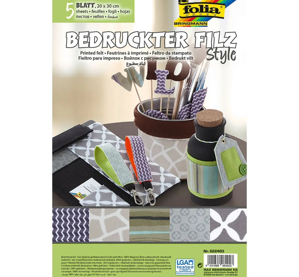 Best folia Bedruckter Filz "Style"