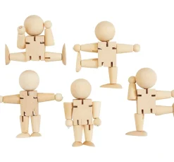 Discount creativ company Bewegliche Figuren, H 8 cm