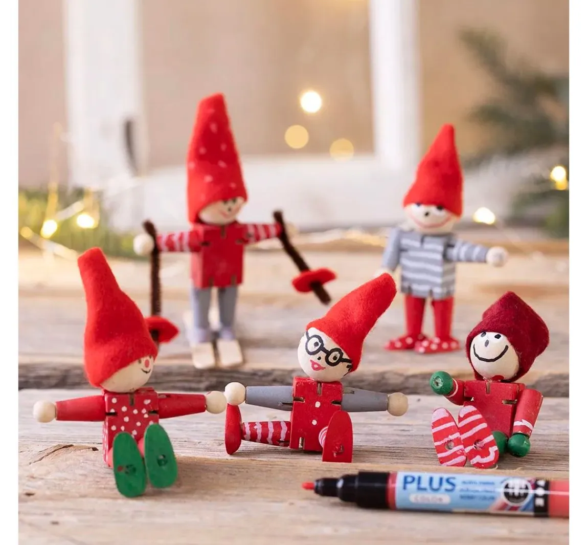 Discount creativ company Bewegliche Figuren, H 8 cm