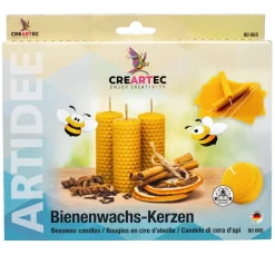 Outlet CREARTEC Bienenwachswaben-Kerzen Set