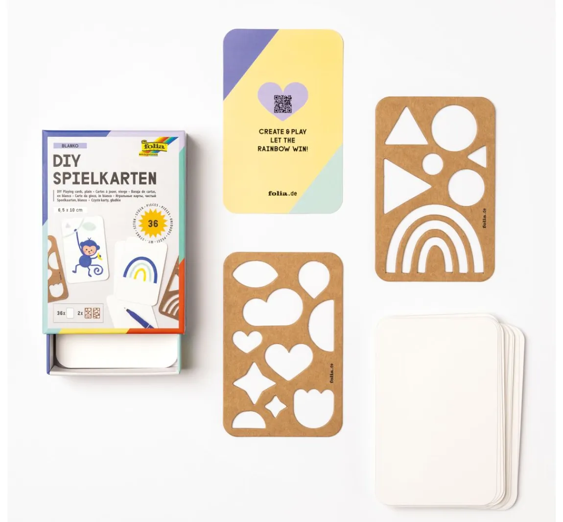 New folia Blanko Spielkarten Set