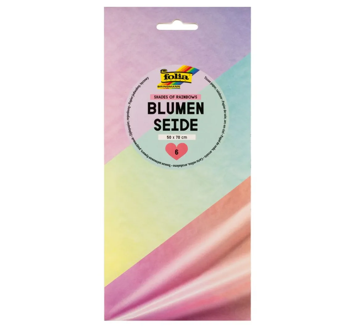 Discount folia Blumenseiden-Sortiment "Shades of Rainbow"