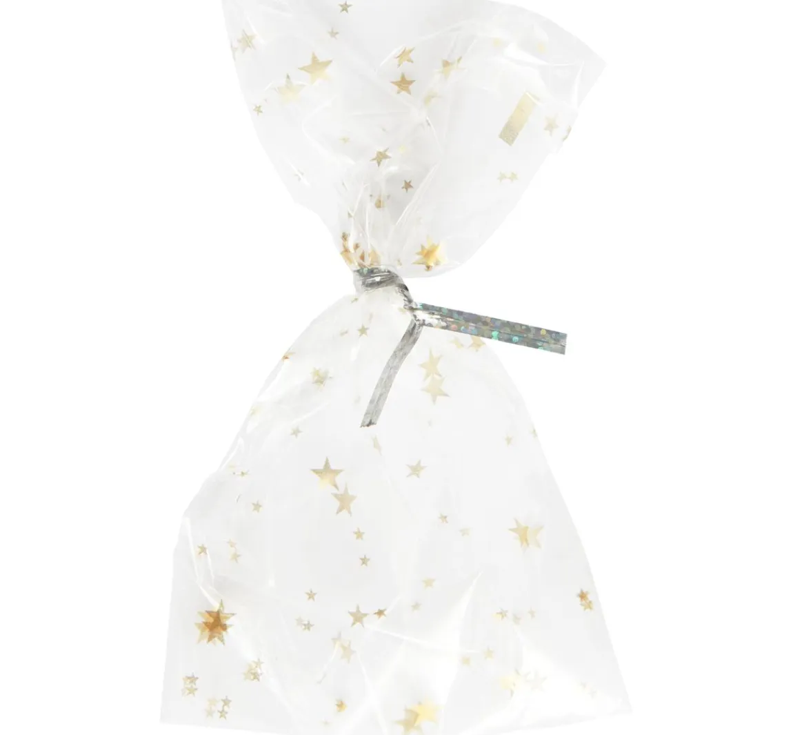 Hot Rico Design Bodenbeutel "Goldene Sterne" mit Verschlussstreifen