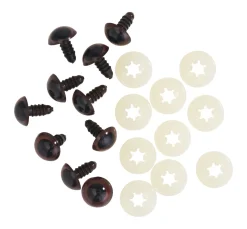 New Rayher Bären-/Tieraugen zum Feststecken, Ø 12 mm