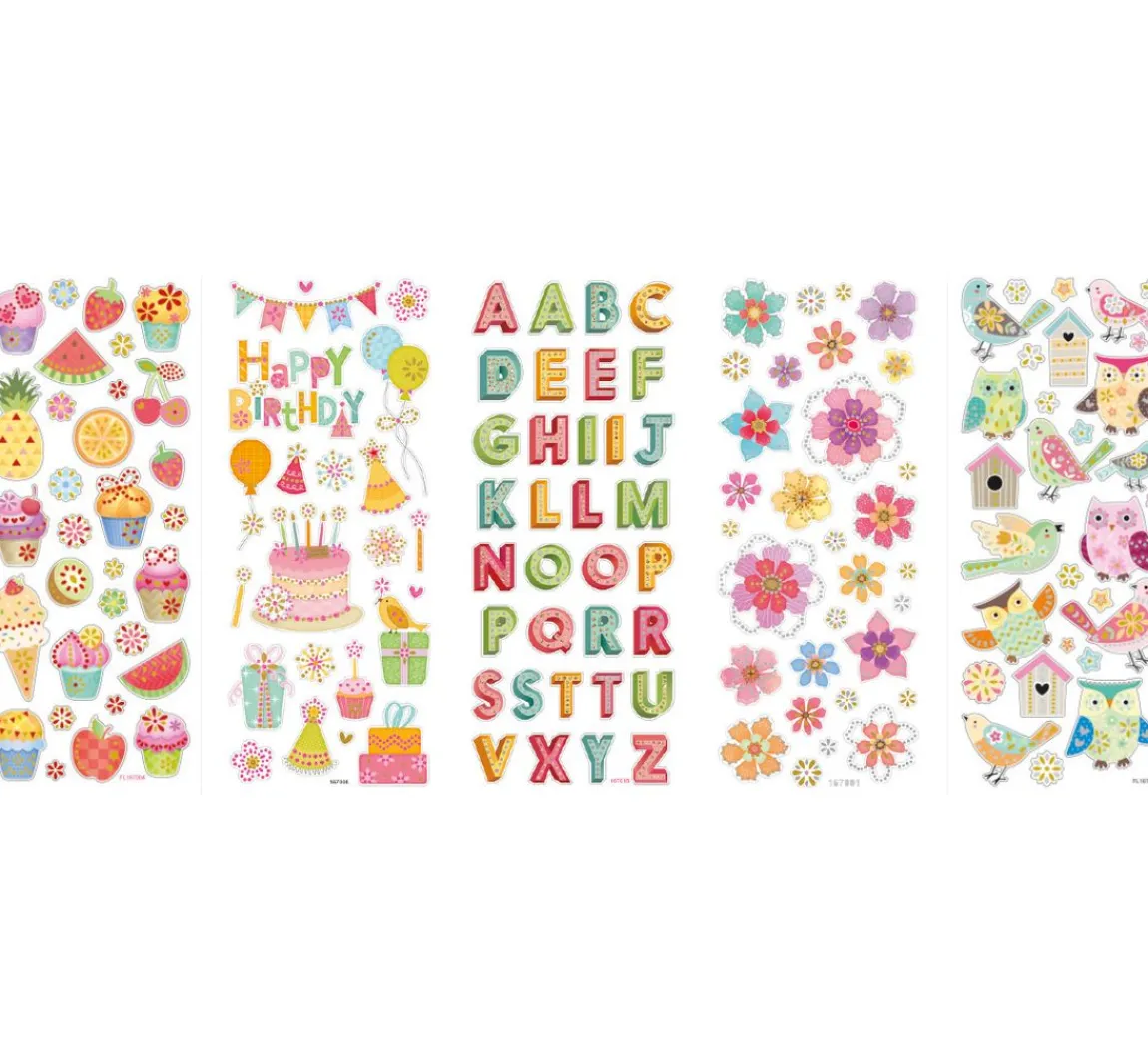 Best folia Brilliant-Sticker "Ganzjahr", 5 Blatt