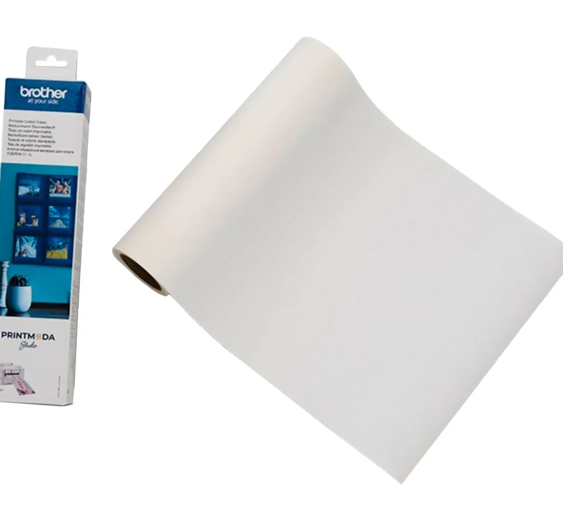 Discount brother Baumwoll-Stoffrolle für Stoffdrucker PrintModa Studio HL-JF1, 29,7 cm x