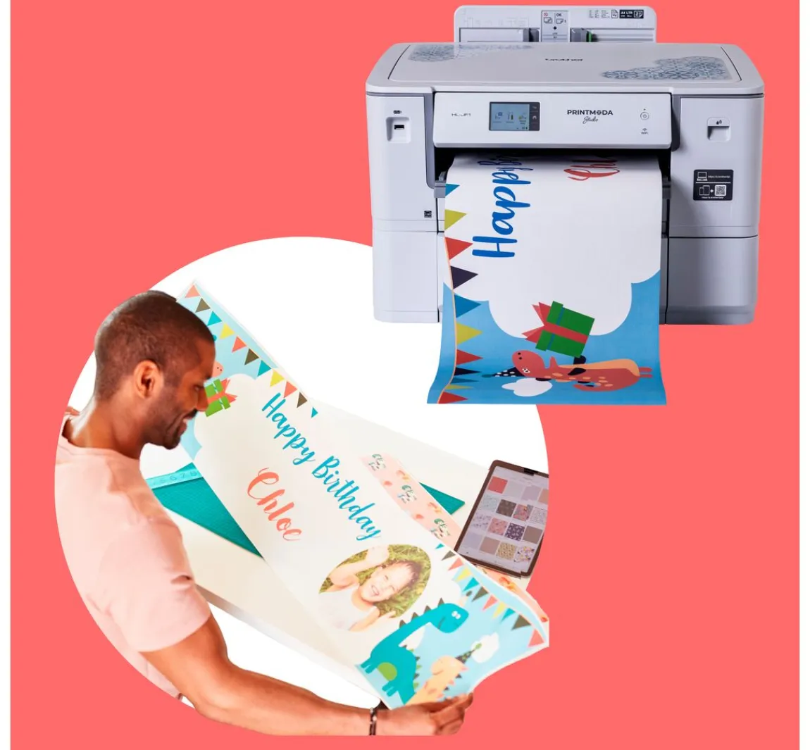 Outlet brother PrintModa Studio HL-JF1 Stoffdrucker, inkl Starterpaket