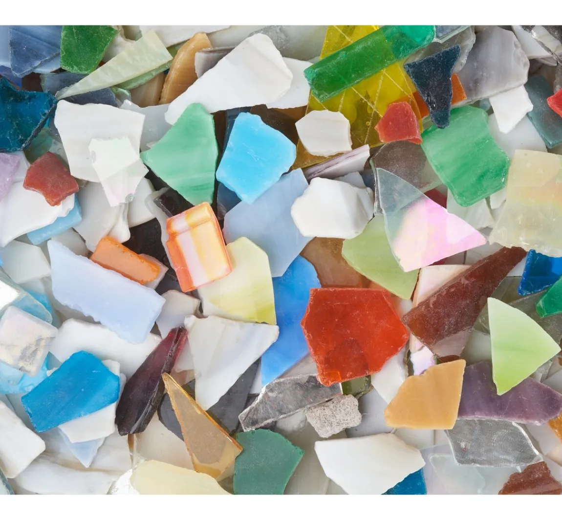 Online creativ company Bruchmosaik aus Glas, 2 kg, Stärke ca. 3 mm