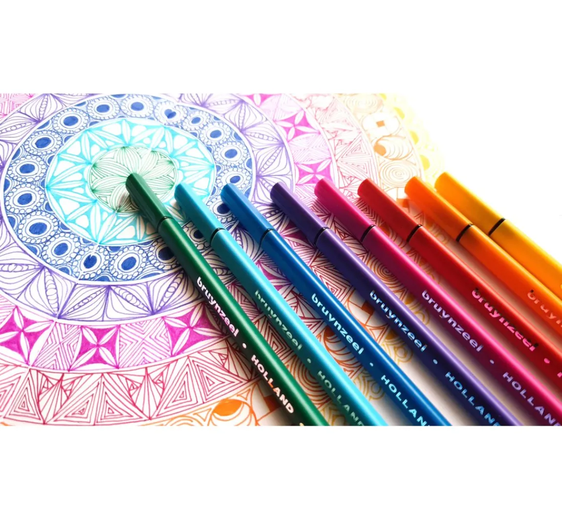 Online Bruynzeel Fineliner-Set, 12 Farben