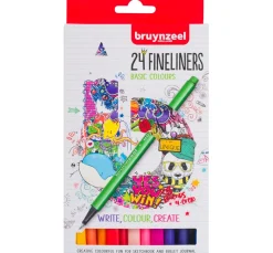 Outlet Bruynzeel Fineliner-Set 24 Farben