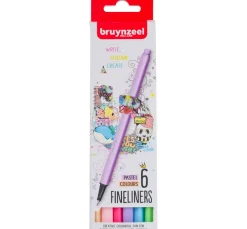 Online Bruynzeel Fineliner-Set, 6 St.