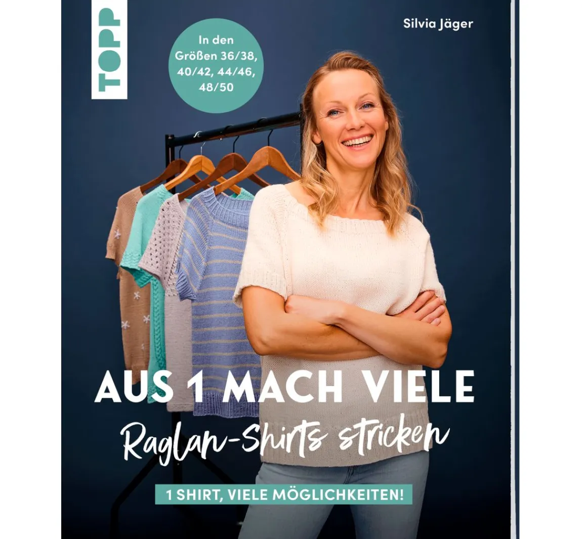 New Topp Buch "Aus 1 mach viele. Raglan-Shirts stricken"