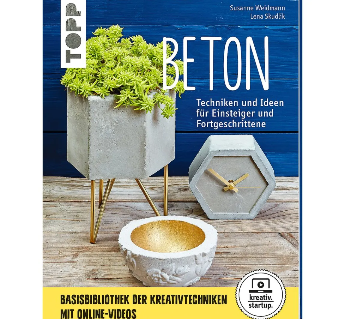 Hot Topp Buch "Beton - Techniken und Ideen für Einsteiger und Fortgeschrittene"