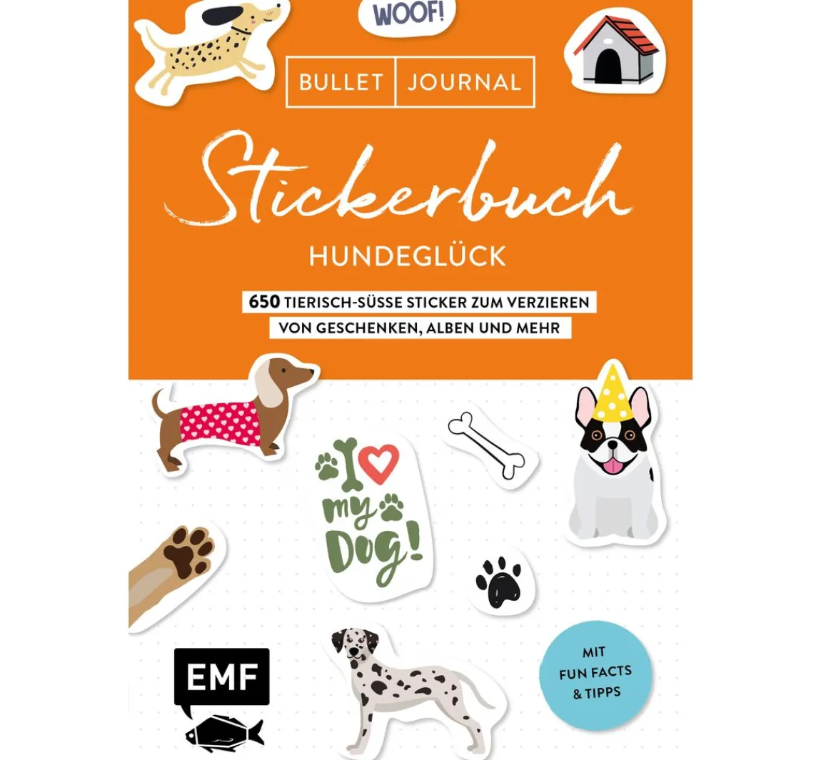 Discount EMF Buch "Bullet Journal Stickerbuch - Hundeglück"