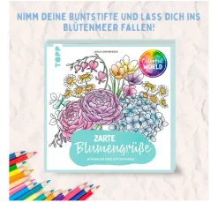 Discount Topp Buch "Colorful World - Zarte Blumengrüße"