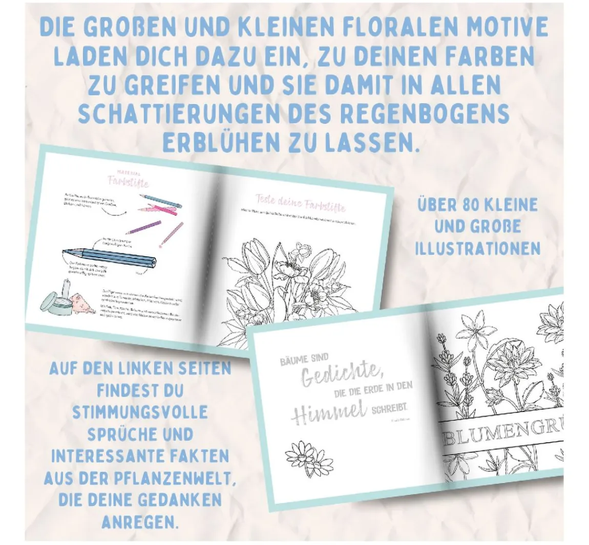 Discount Topp Buch "Colorful World - Zarte Blumengrüße"