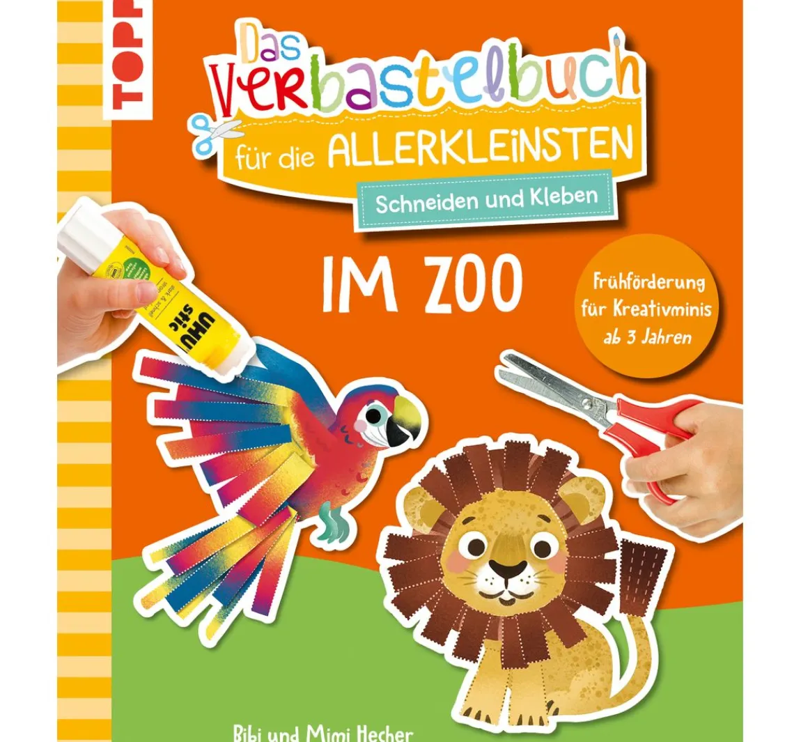 Hot Topp Buch "Das Verbastelbuch für die Allerkleinsten. Schneiden und Kleben. Im Zoo"