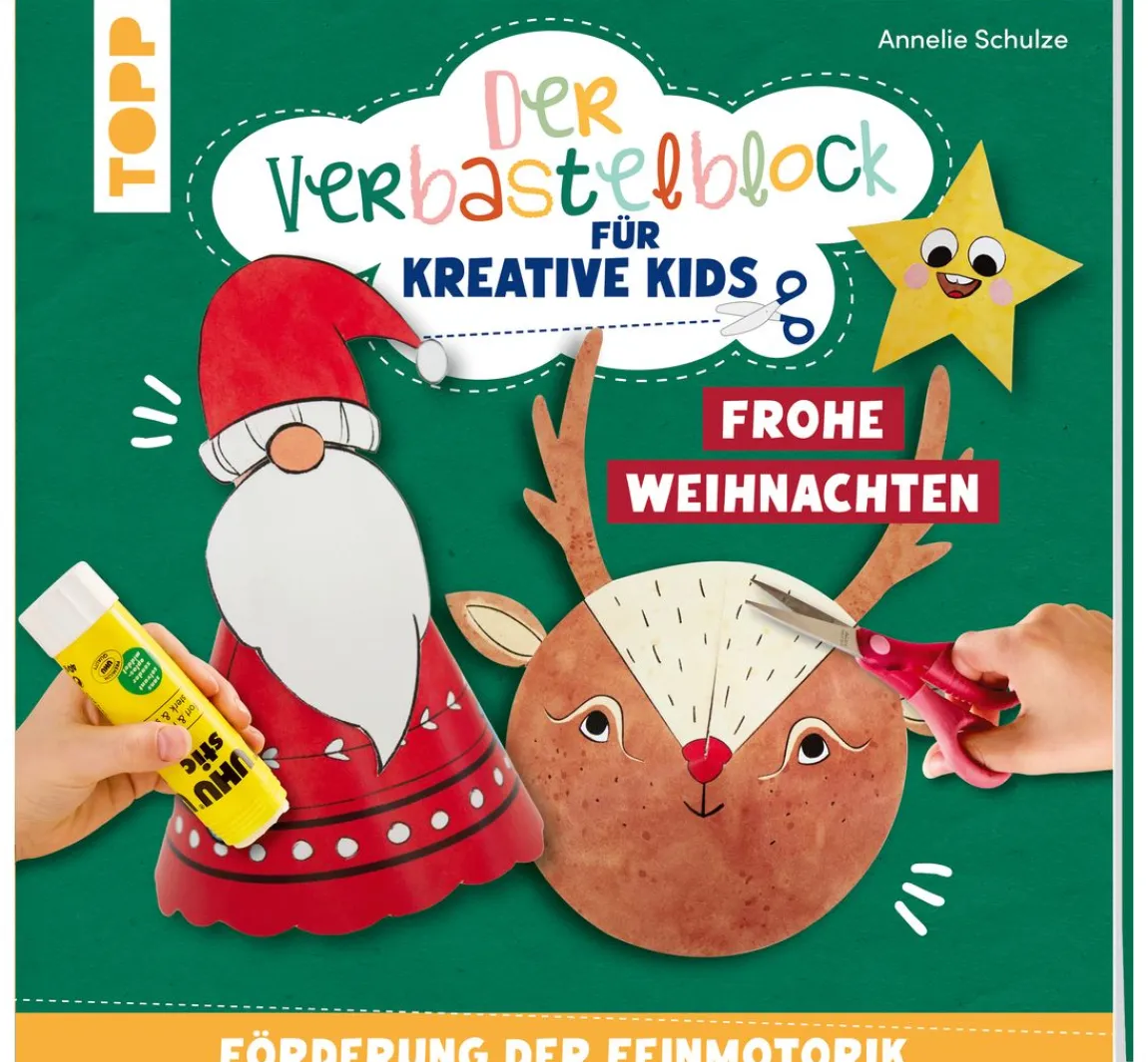 New Topp Buch "Der Verbastelblock für kreative Kids. Frohe Weihnachten"
