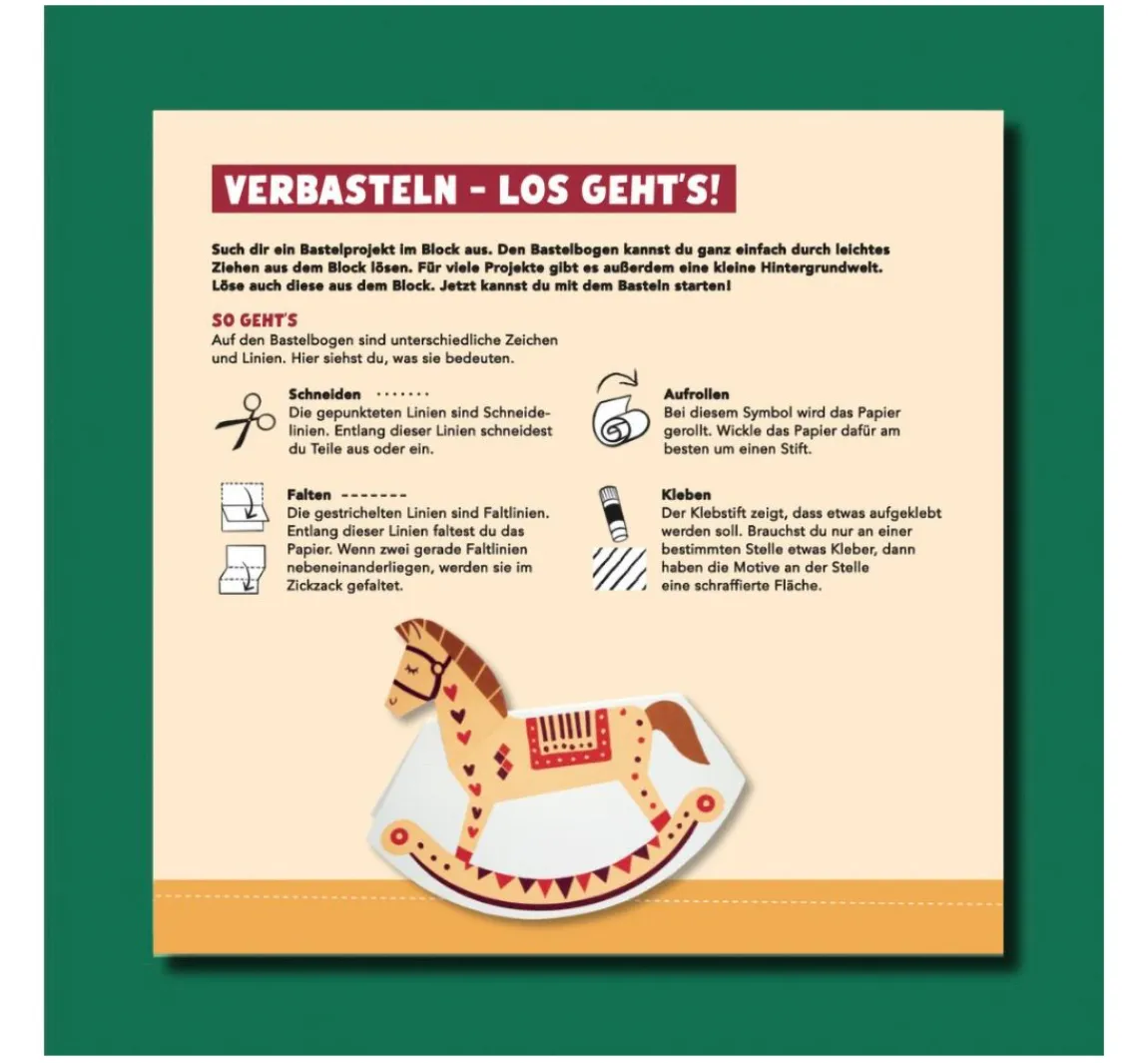 New Topp Buch "Der Verbastelblock für kreative Kids. Frohe Weihnachten"