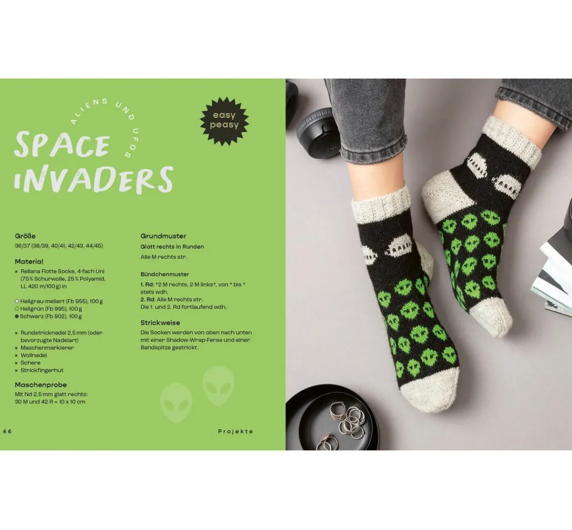 Clearance EMF Buch "Happy Socks stricken"