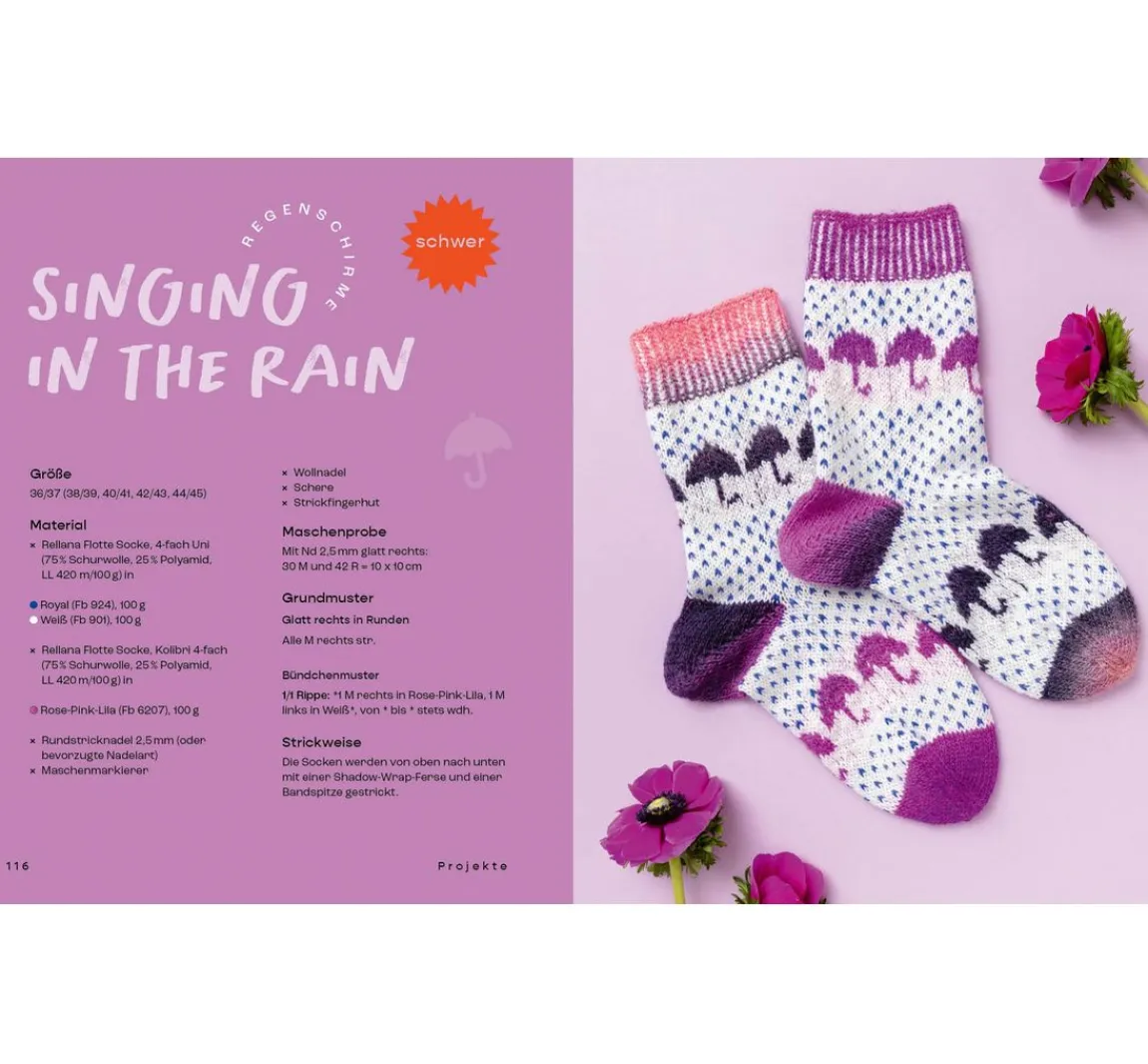 Clearance EMF Buch "Happy Socks stricken"